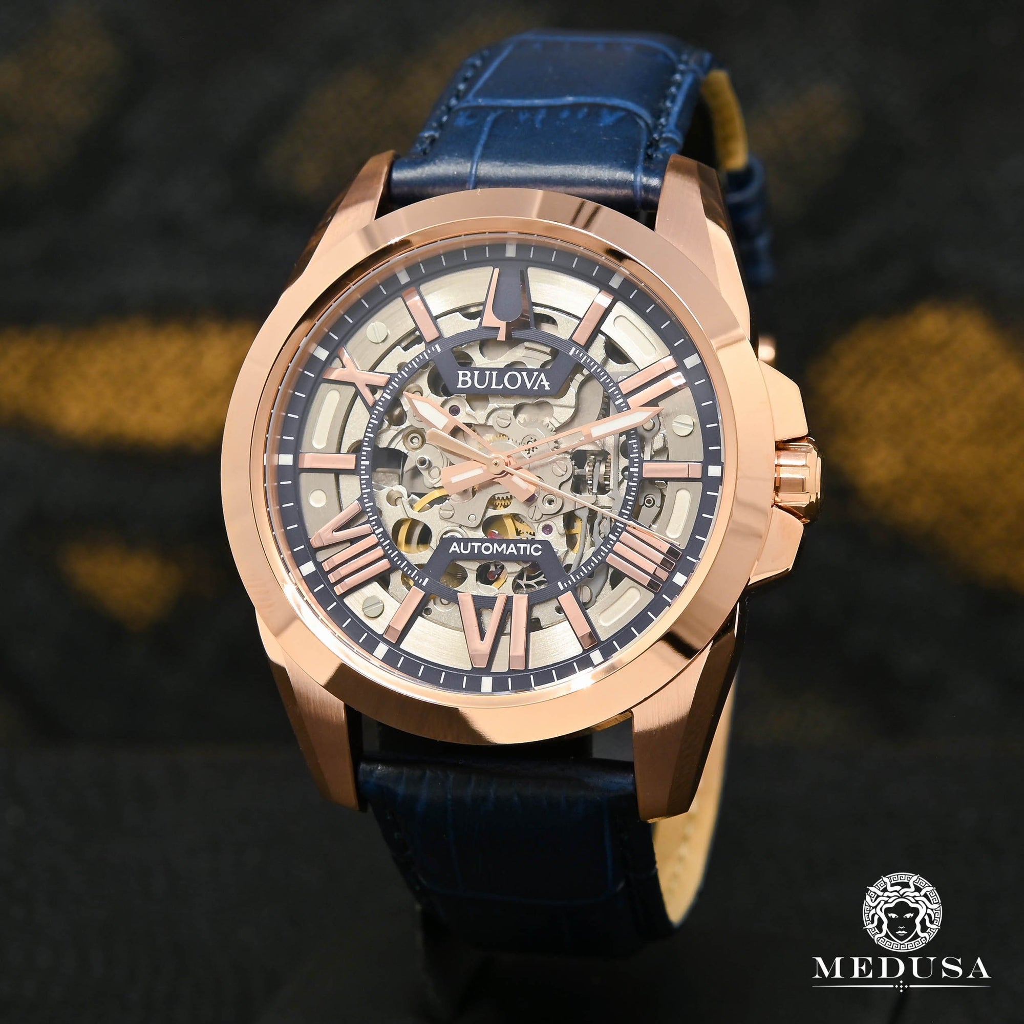 Montre Bulova | Montre Homme Bulova Shutton - 97A161 Or Rose