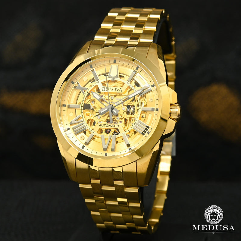 Montre Bulova | Montre Homme Bulova Shutton - 97A162 Or Jaune