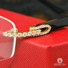 Lunette Cartier | Lunette Homme Cartier Black Horn | Gold &amp; White Or Jaune