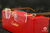 Lunette Cartier | Lunette Homme Cartier Signature C | Gold &amp; Wood Or Jaune