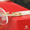 Lunette Cartier | Lunette Homme Cartier White Horn | Gold &amp; White Or Jaune