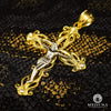 Pendentif en Or 10K | Pendentif Croix Crucifix X9 Or Jaune