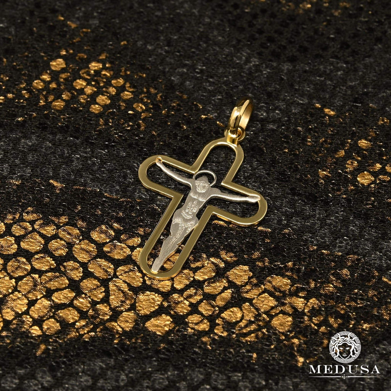 Breloque en Or 10K | Pendentif Breloque Crusty F15 Or 2 Tons