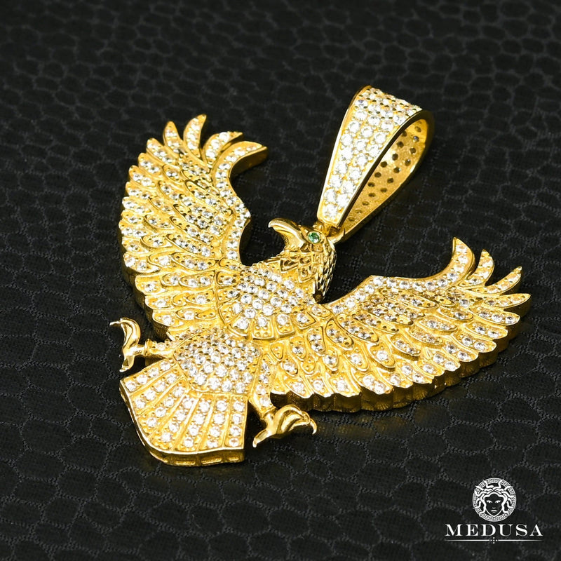 Pendentif en Or 10K | Pendentif Divers Eagle X3 Or Jaune