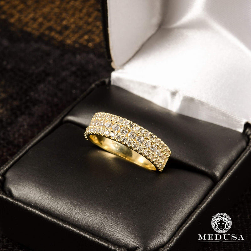 Bague à Diamants en Or 14K | Bague Fiançaille Eternity F5 - MA0780 Or Jaune