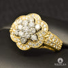 Bague à Diamants en Or 14K | Bague Femme Flower D3 - Diamant 1.40CT / Or Jaune