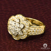 Bague à Diamants en Or 14K | Bague Femme Flower D3 - Diamant 1.40CT / Or Jaune