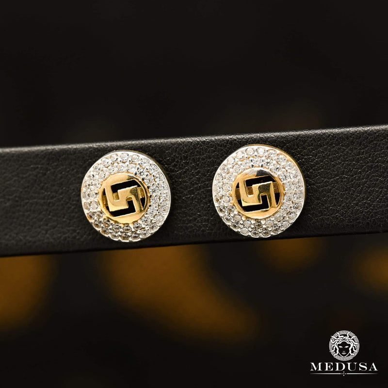 Studs en Or 10K | Boucles d’Oreilles Forehead F12 Or Jaune