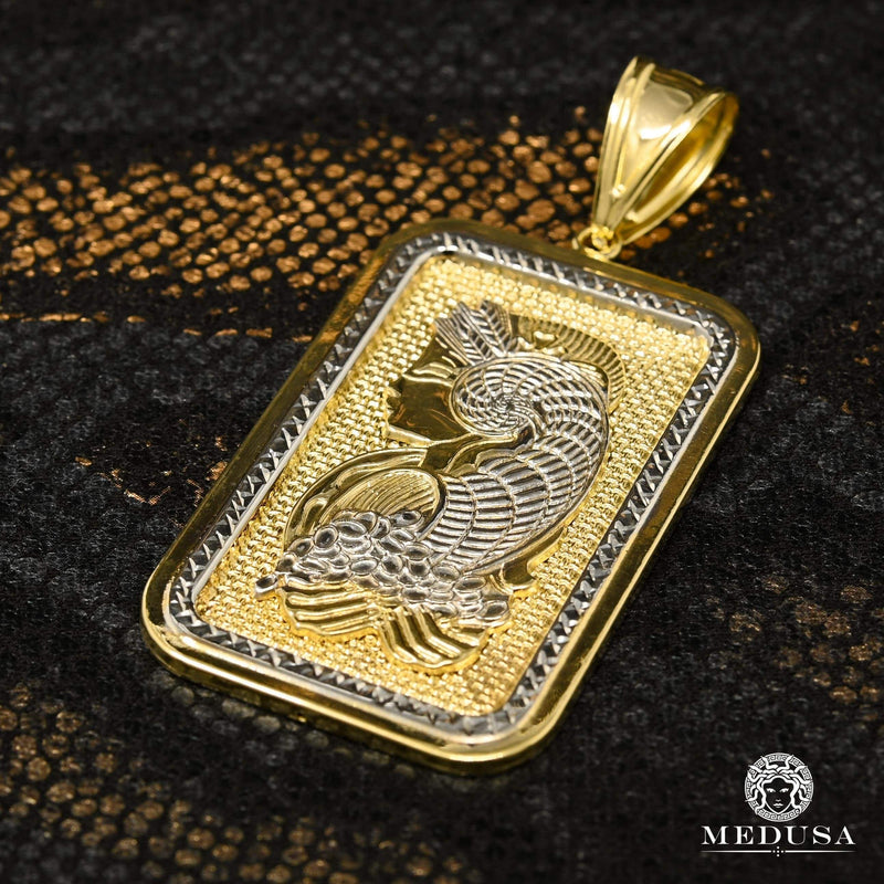 Pendentif en Or 10K | Pendentif Divers Fortuna X1 30mm / Or 2 Tons