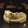 Grillz Custom en Or | Grillz Grillz 6 Dents Fang Diamond Cut 10K / Or 2 Tons