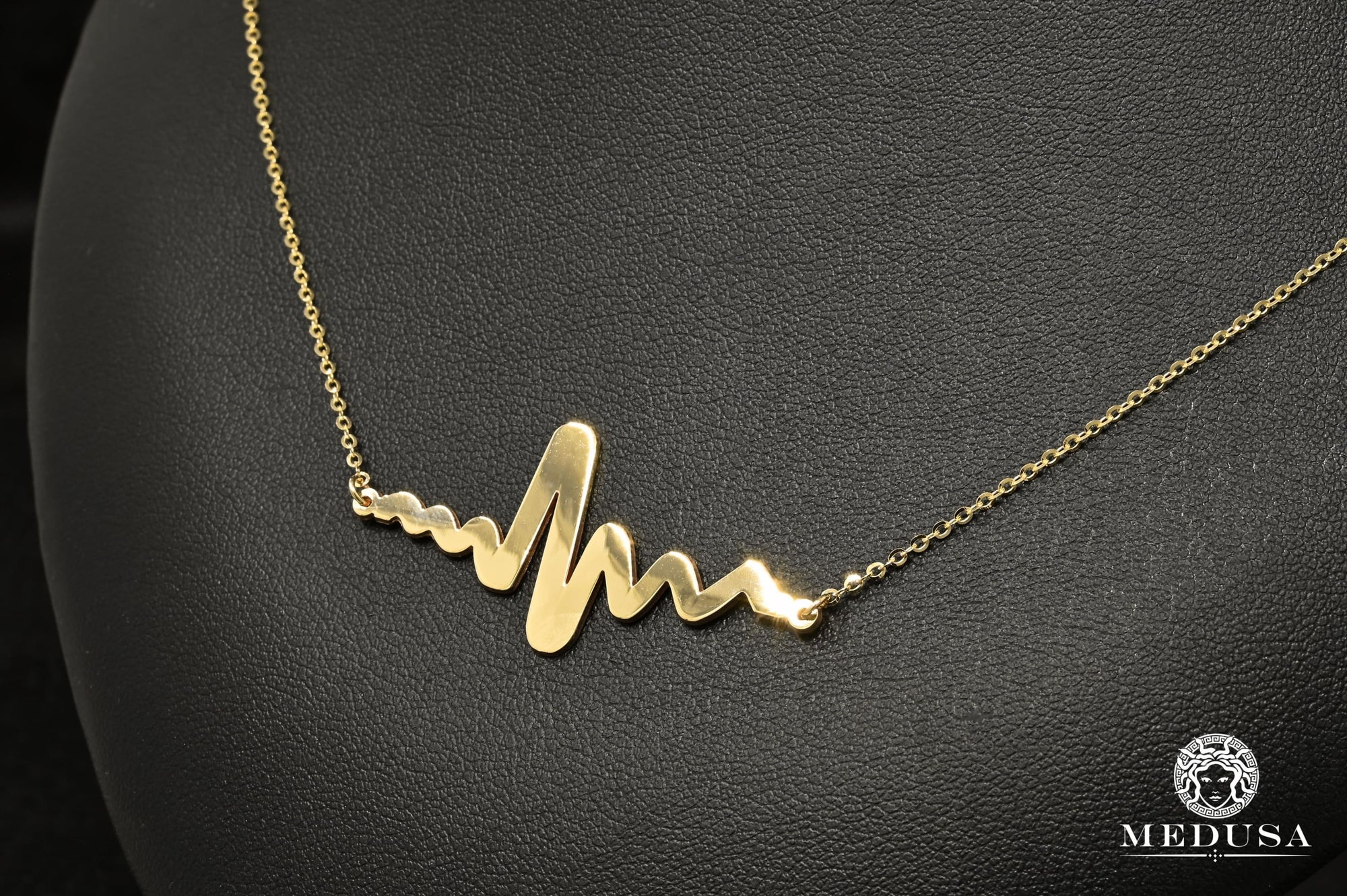 Collier en Or 10K | Collier Femme Heartbeat F2 Or Jaune