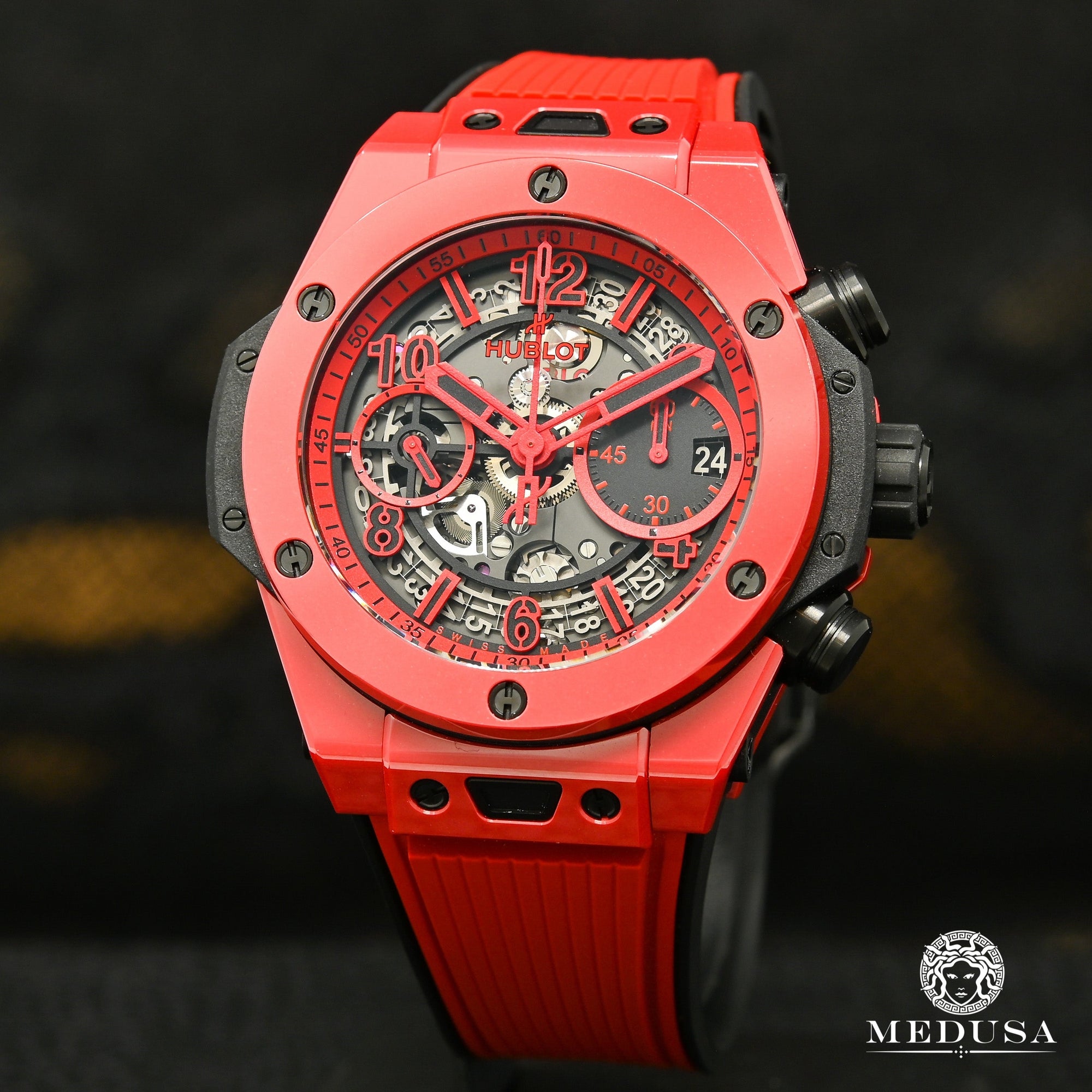 Montre Hublot | Montre Homme Hublot Big Bang Unico 45mm - Red Magic Or Noir