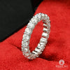 Jonc à Diamants en Or 18K | Jonc Homme Ice D3 - Diamant 5 US / Or Blanc