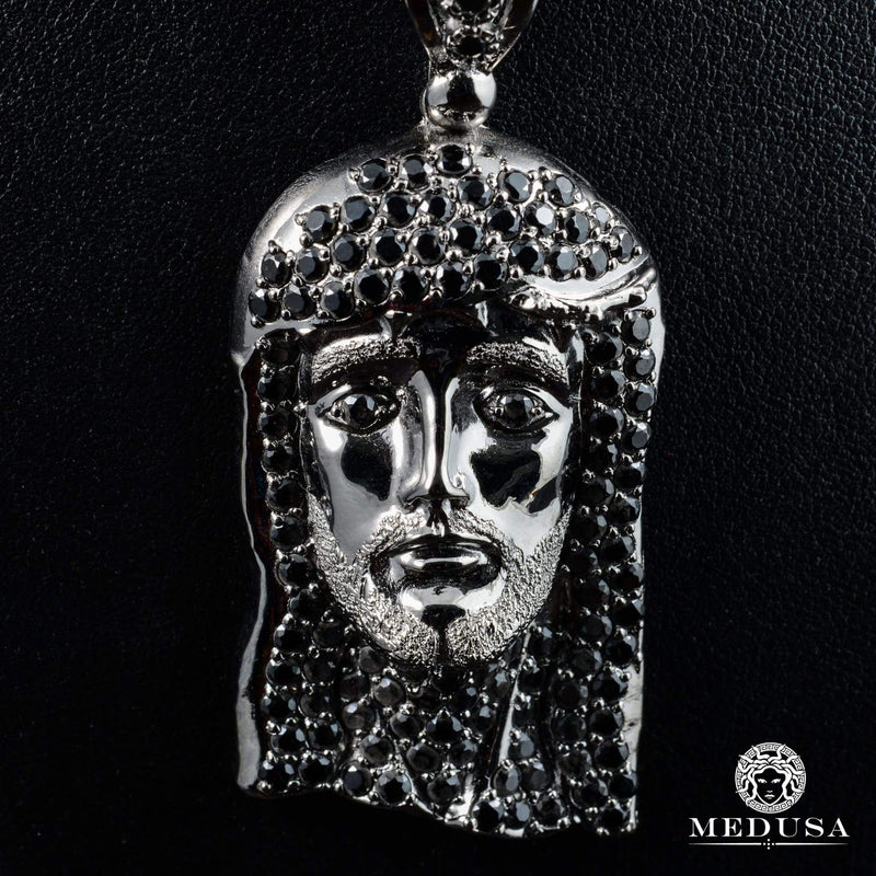 Pendentif en Or 10K | Pendentif Divers Jesus X6 - Or Noir Or Noir