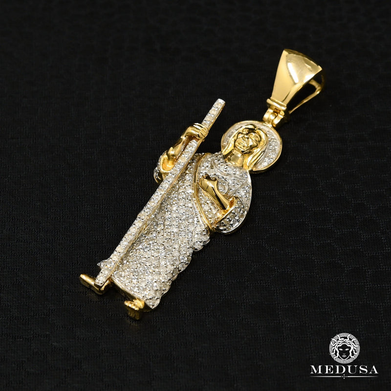 Pendentif à Diamants en Or 14K | Pendentif Divers Lazarus D1 - Diamant Or 2 Tons