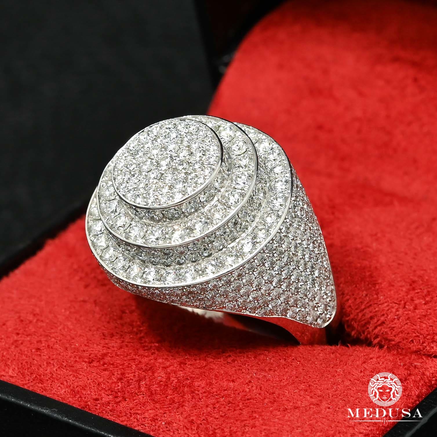 Bague à Diamants en Or 10K | Bague Homme Luxurious D8 - VVS