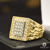 Bague à Diamants en Or 10K | Bague Homme Nugget D1 - Diamant 1,25CT / Or Jaune