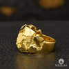 Bague en Or 10K | Bague Homme Nugget H17 Or Jaune