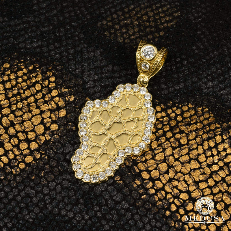 Pendentif en Or 10K | Pendentif Divers Nugget X1 Or Jaune