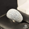 Bague à Diamants en Or 18K | Bague Homme Orb D1 - Diamant 3.46CT / Or Blanc