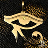 Pendentif en Or Custom | Bijoux Custom Pendentif Oeil Horus Or Jaune