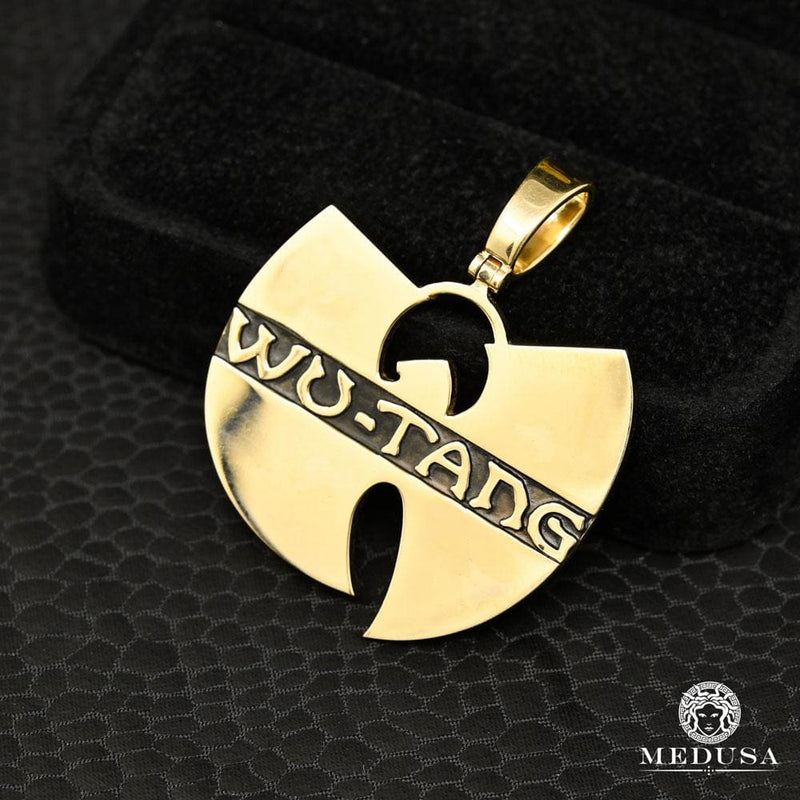 Pendentif en Or Custom | Bijoux Custom Pendentif Wu-Tang Or Jaune