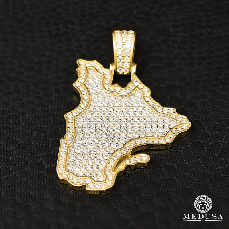 Pendentif à Diamants en Or 10K | Pendentif Divers Quebec D1 - Diamant Or Jaune