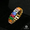 Bague à Diamants en Or 10K | Bague Femme Rainbow X1 - Eternity Or Jaune