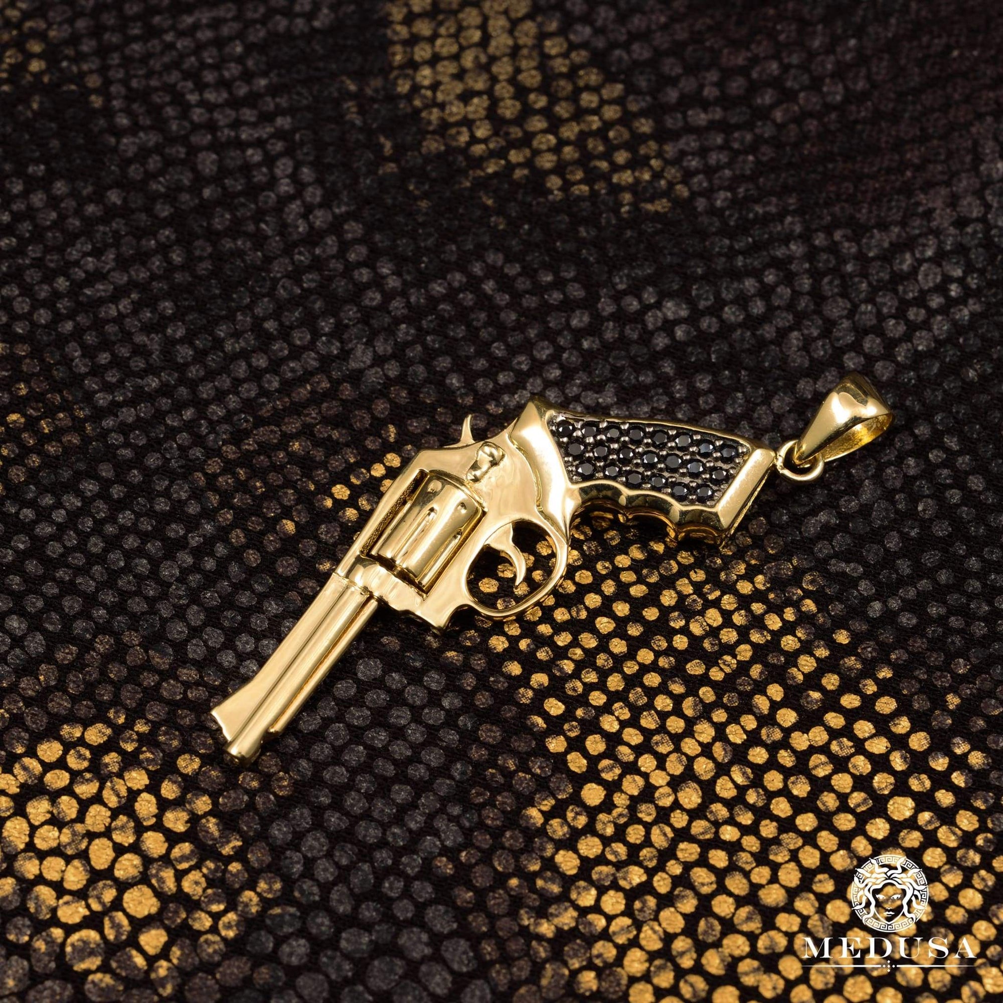 Pendentif en Or 10K | Pendentif Divers Rifle X4 Or Jaune