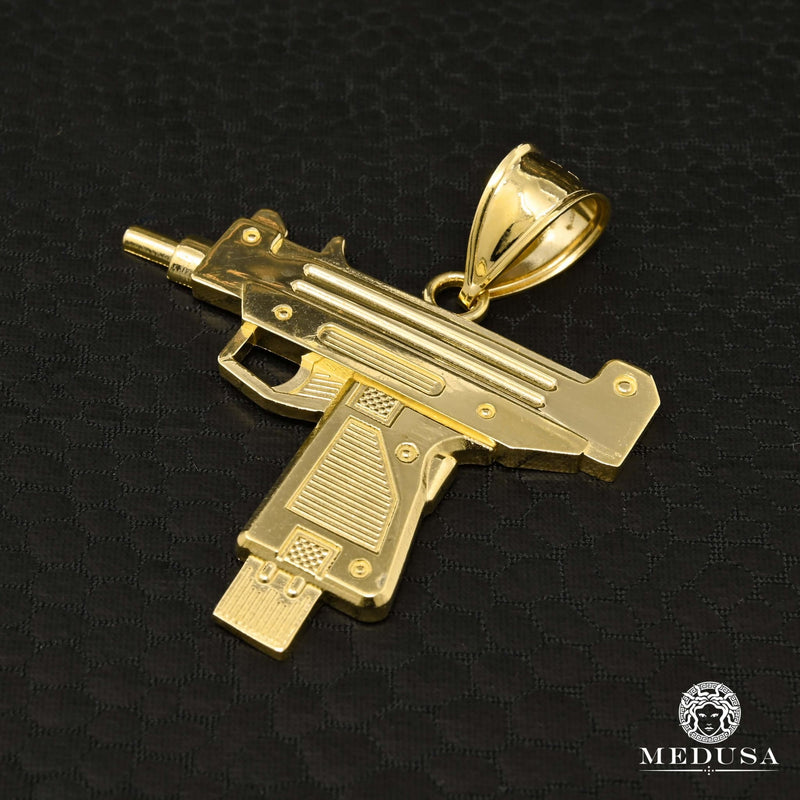 Pendentif en Or 10K | Pendentif Divers Rifle X6 Or Jaune