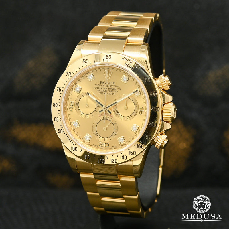 Montre Rolex | Montre Homme Rolex Cosmograph Daytona 40mm - Champagne Gold Or Jaune