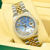 Montre Rolex | Montre Homme Rolex Datejust 36mm - Cyan ’’Mother of Pearl’’ Or 2 Tons