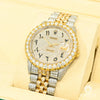 Montre Rolex | Montre Homme Rolex Datejust 36mm - Full Iced Arabic Two-Tone Or 2 Tons