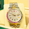 Montre Rolex | Montre Homme Rolex Datejust 36mm - Iced Rainbow Or 2 Tons