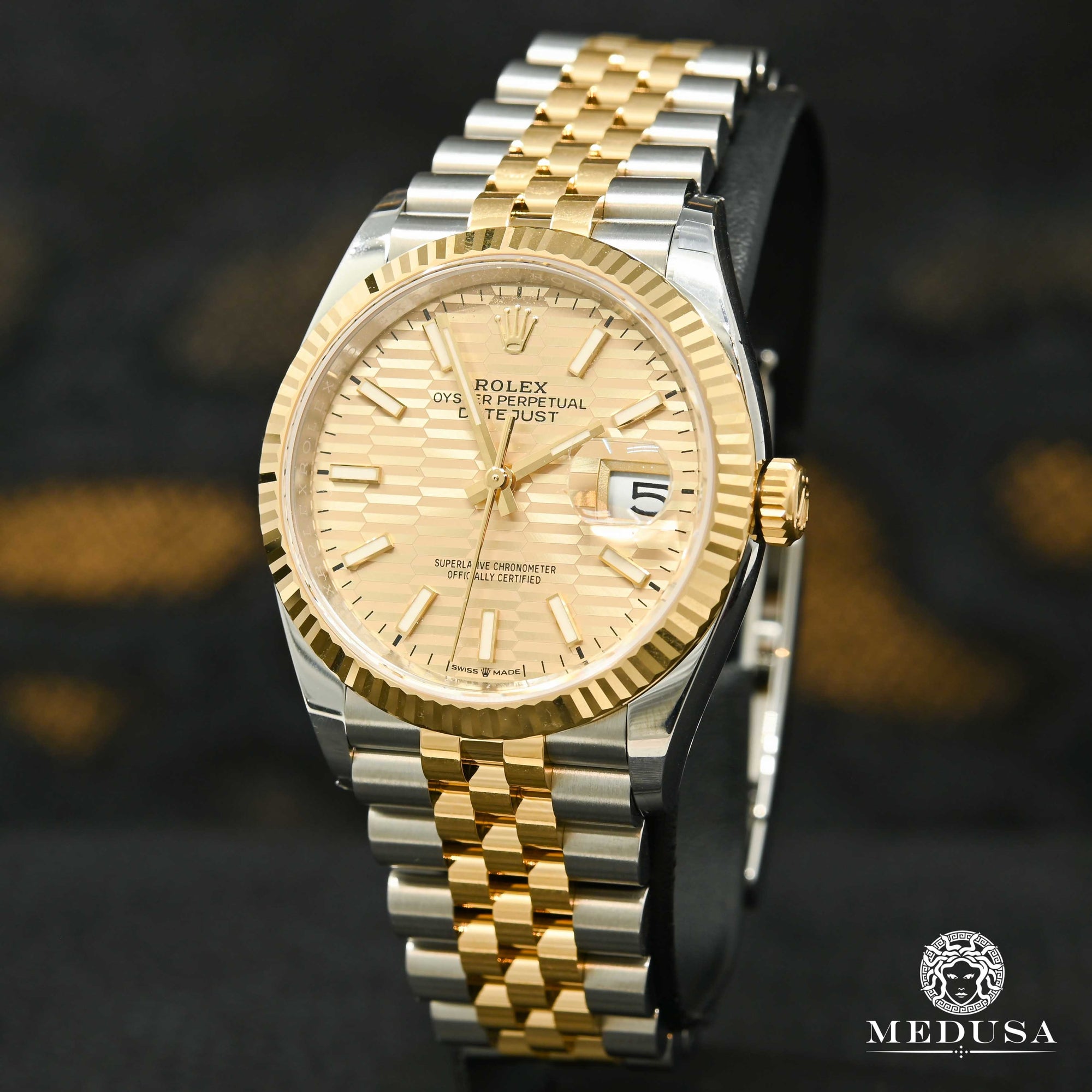 Rolex Datejust 36mm - Jubilee Champagne Motif