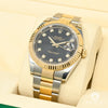 Montre Rolex | Montre Homme Rolex Datejust 41mm - Black Factory Diamond Or 2 Tons