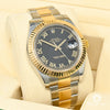 Montre Rolex | Montre Homme Rolex Datejust 41mm - Black Roman Numerals Or 2 Tons