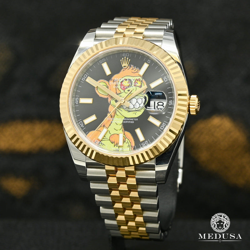 Montre Rolex | Montre Homme Rolex Datejust 41mm - Mutant Ape NFT Jubilee Fluted Or 2 Tons