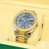 Montre Rolex | Montre Homme Rolex Datejust 41mm - Oyster Romain Bleu Or 2 Tons