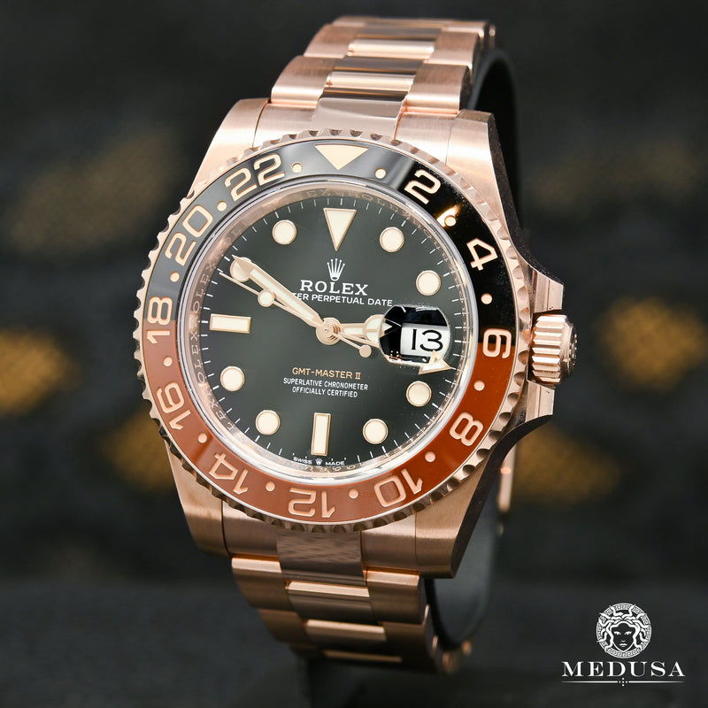 Montre Rolex | Montre Homme Rolex GMT-Master II 40mm - Everose Rootbeer Or Rose