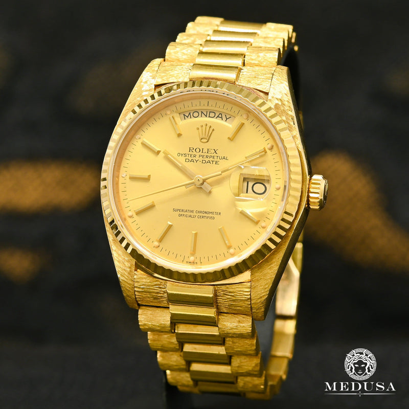 Montre Rolex | Montre Homme Rolex President Day-Date 36mm - Diamond Cut Or Jaune