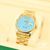 Montre Rolex | Montre Homme Rolex President Day-Date 36mm - Turquoise Or Jaune