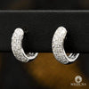 Anneaux Diamants en Or 10K | Boucles d’Oreilles Round D6 - Diamant Or Blanc