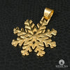 Pendentif en Or 10K | Pendentif Divers Snowflake H1 Miroir / Or Jaune