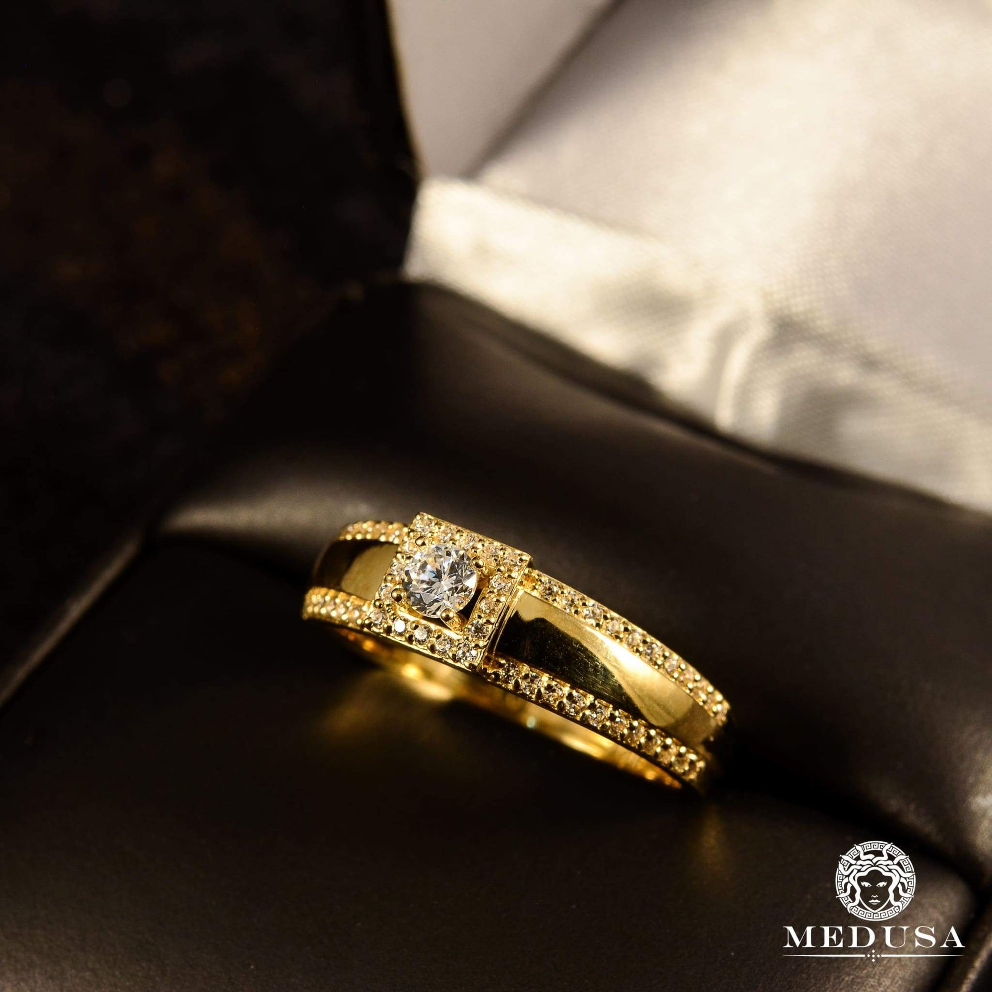 Bague à Diamants en Or 14K | Bague Fiançaille Solitaire F16 - MA0797