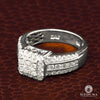 Bague à Diamants en Or 10K | Bague Femme Square F5 - Diamant