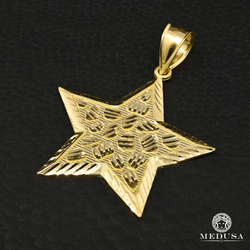 Pendentif en Or 10K | Pendentif Divers Star X1 Or Jaune