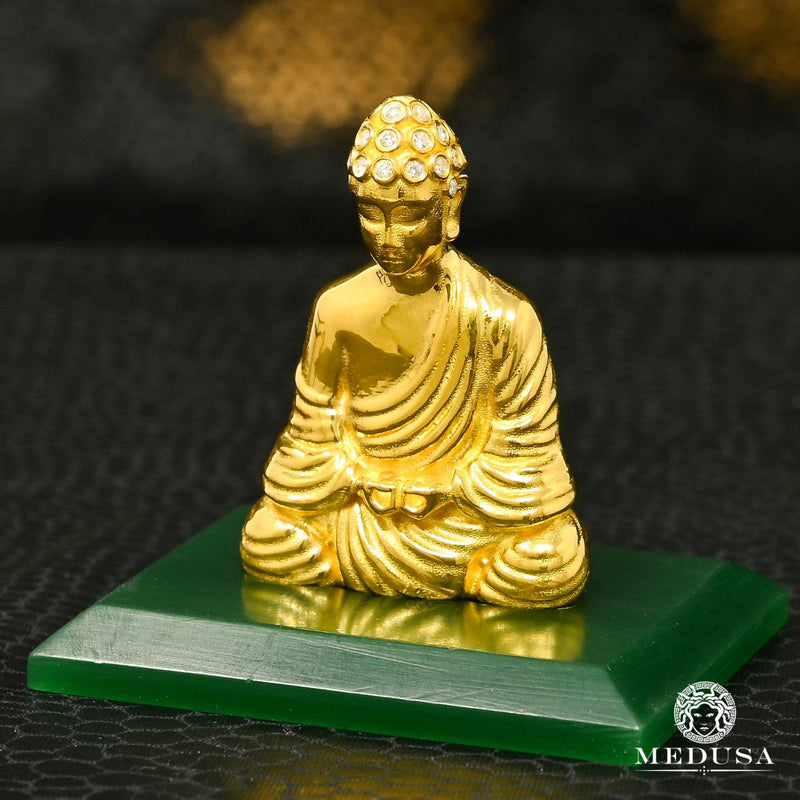 PAMP Fortuna | Pendentif Divers Statut Buddha en 24K &amp; Diamant Or Jaune