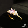 Bague en Or 10K | Bague Femme Stone F9 Or Jaune / Morganite