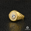 Bague en Or 10K | Bague Homme Stone H16 Or Jaune / Zircon